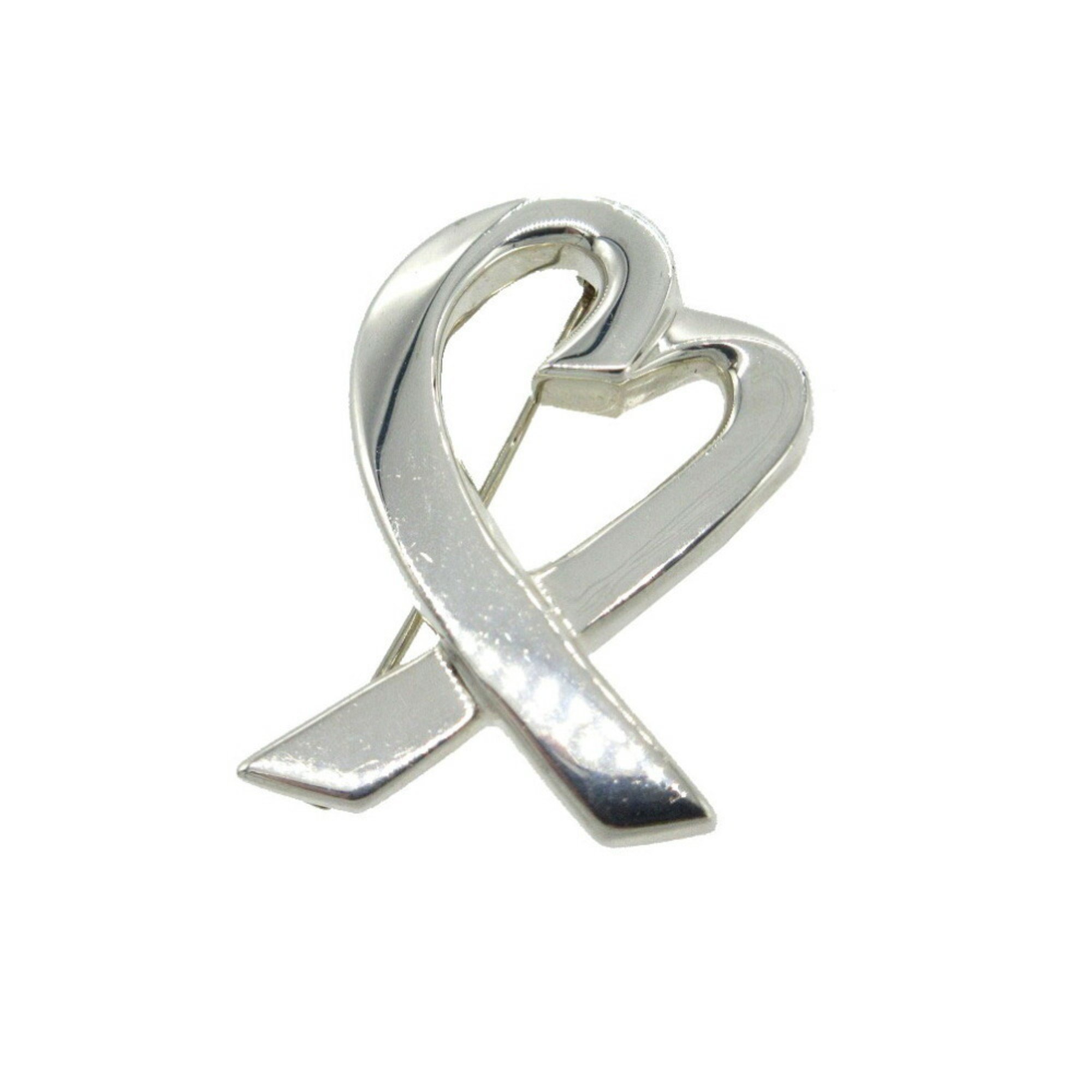 Tiffany Loving Heart Paloma Picasso Brooch Silver 925 0606tiffany&Co.